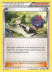 N (Supporter) | 105/124 | Normal | XY - Fates Collide
