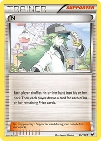 N (Supporter) | 96/108 | Reverse Holofoil | Dark Explorers