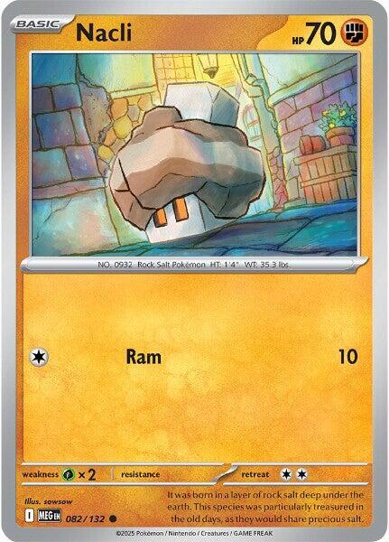 Nacli 082/132 Reverse Holofoil ME01: Mega Evolution
