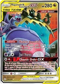 Naganadel & Guzzlord GX | 158/236 | Holofoil | SM - Cosmic Eclipse
