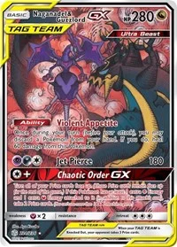 Naganadel & Guzzlord GX (Alternate Full Art) | 224/236 | Holofoil | SM - Cosmic Eclipse Naganadel & Guzzlord GX (Alternate Full Art) | 224/236 | Holofoil | SM - Cosmic Eclipse