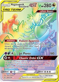 Naganadel & Guzzlord GX (Secret) | 260/236 | Holofoil | SM - Cosmic Eclipse