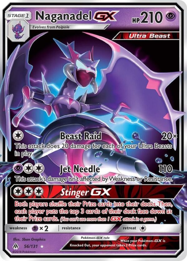 Naganadel GX 56/131 Holofoil SM – Forbidden Light Naganadel GX 56/131 Holofoil SM – Forbidden Light
