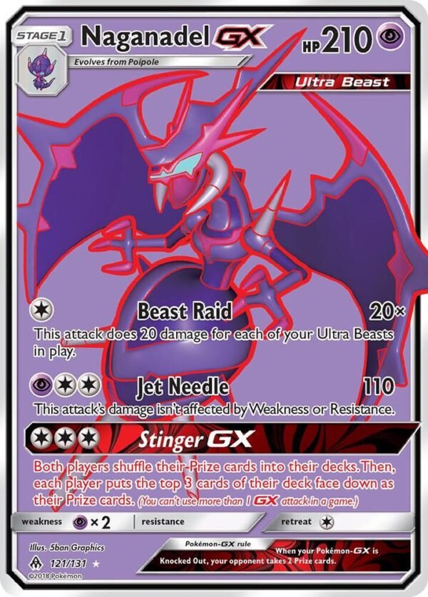 Naganadel GX (Full Art) 121/131 Holofoil SM – Forbidden Light