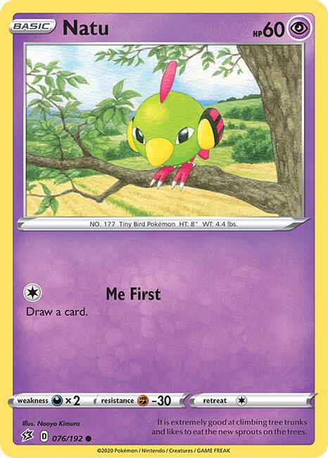 Natu 076/192 Normal SWSH02: Rebel Clash