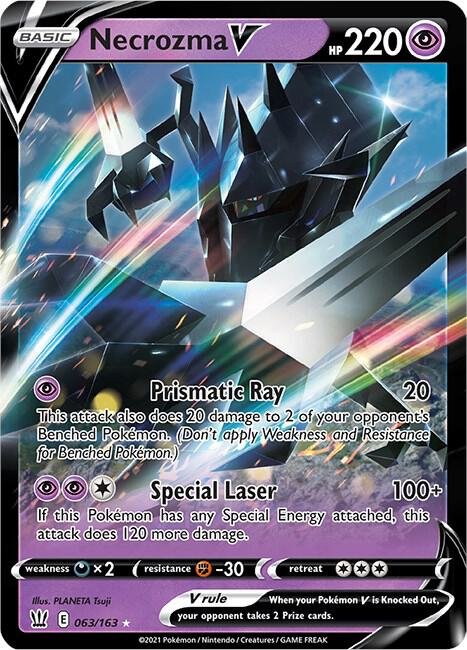 Necrozma V 063/163 Holofoil SWSH05: Battle Styles Necrozma V 063/163 Holofoil SWSH05: Battle Styles