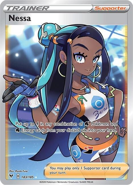 Nessa (Full Art) 183/185 Holofoil SWSH04: Vivid Voltage