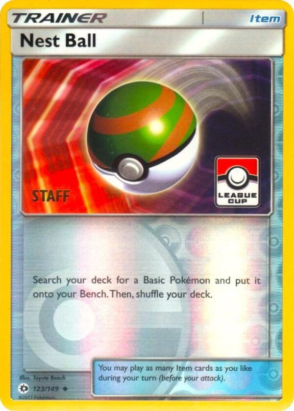 Nest Ball 123/149 (League Cup) [Staff] Reverse Holofoil League & Championship Cards