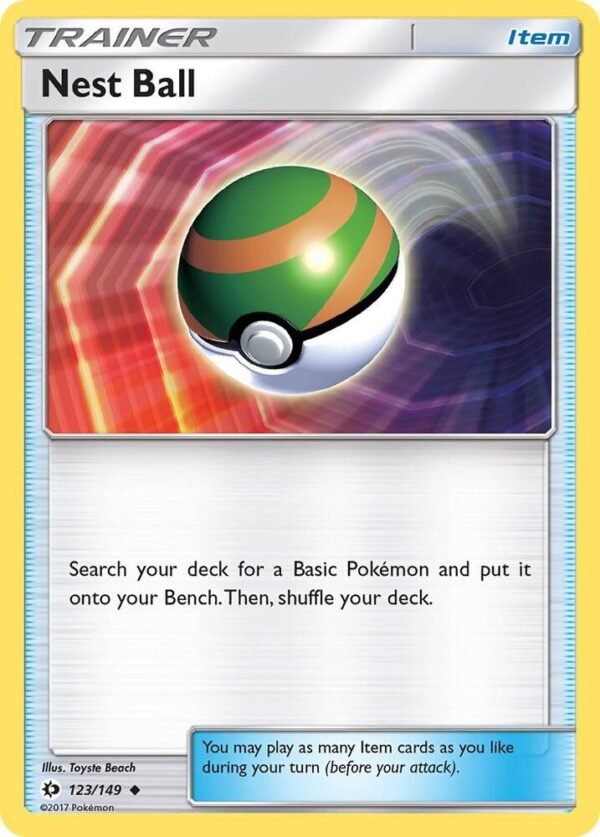 Nest Ball 123/149 Reverse Holofoil SM Base Set
