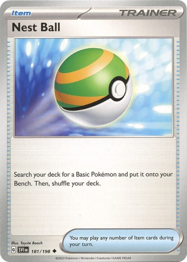 Nest Ball 181/198 Reverse Holofoil SV01: Scarlet & Violet Base Set Nest Ball 181/198 Reverse Holofoil SV01: Scarlet & Violet Base Set
