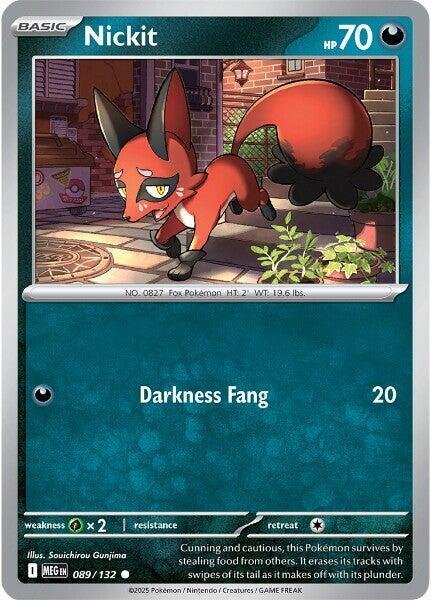 Nickit 089/132 Normal ME01: Mega Evolution Nickit 089/132 Normal ME01: Mega Evolution