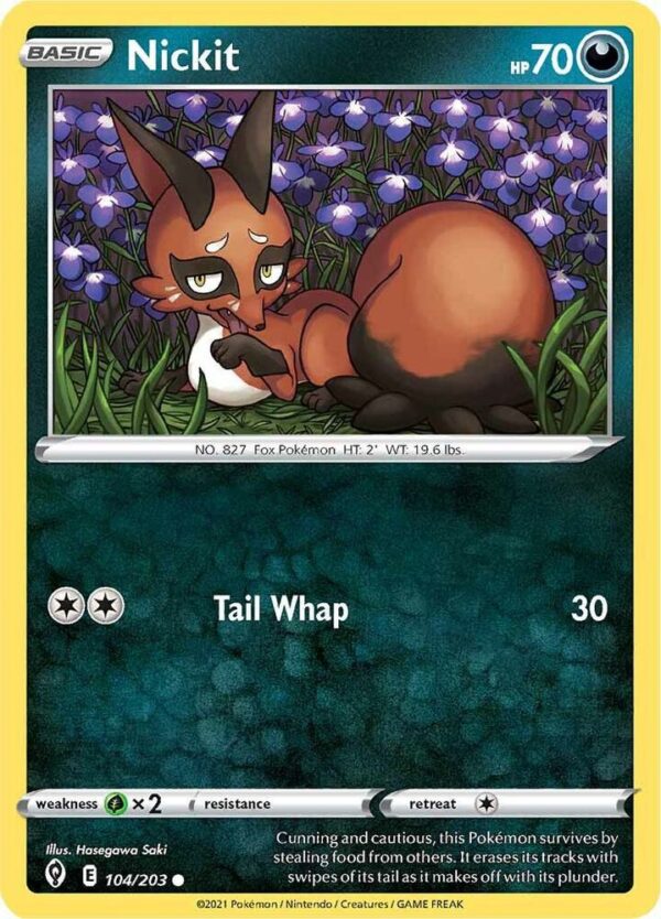 Nickit 104/203 Reverse Holofoil SWSH07: Evolving Skies