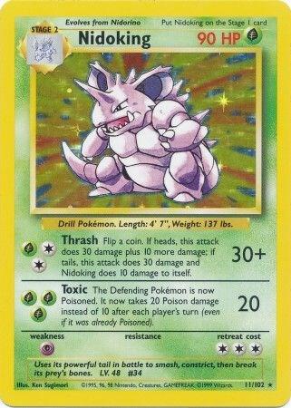 Nidoking 011/102 Holofoil Base Set