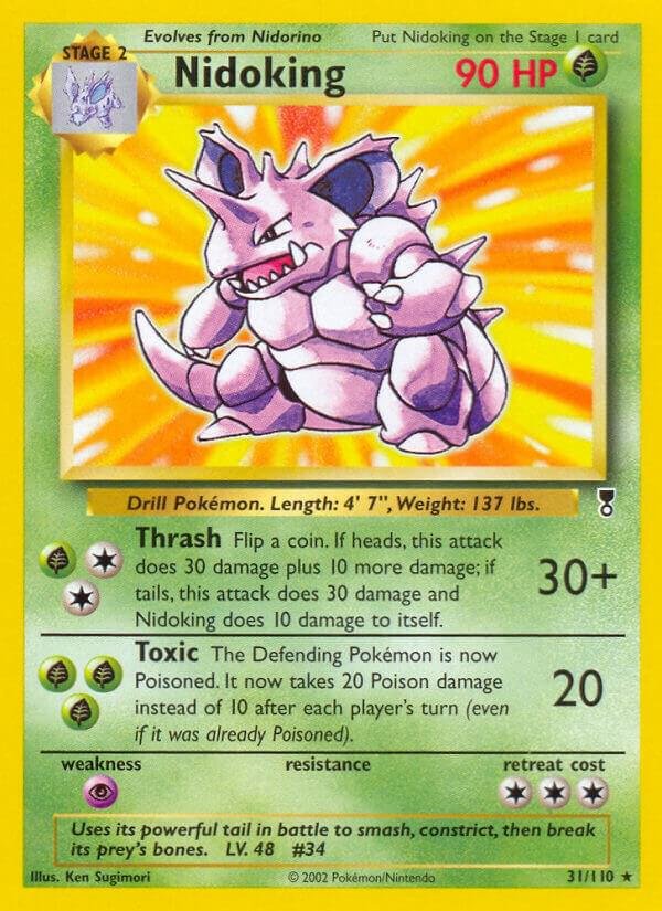 Nidoking 031/110 Reverse Holofoil Legendary Collection Nidoking 031/110 Reverse Holofoil Legendary Collection