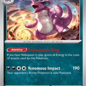 Nidoking 034/165 Reverse Holofoil SV: Scarlet & Violet 151 Nidoking 034/165 Reverse Holofoil SV: Scarlet & Violet 151