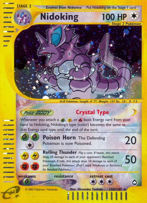 Nidoking (150) 150/147 Holofoil Aquapolis Nidoking (150) 150/147 Holofoil Aquapolis
