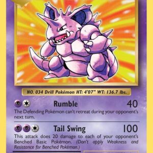 Nidoking 45/108 Reverse Holofoil XY – Evolutions