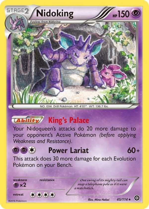 Nidoking 45/114 Normal XY – Steam Siege