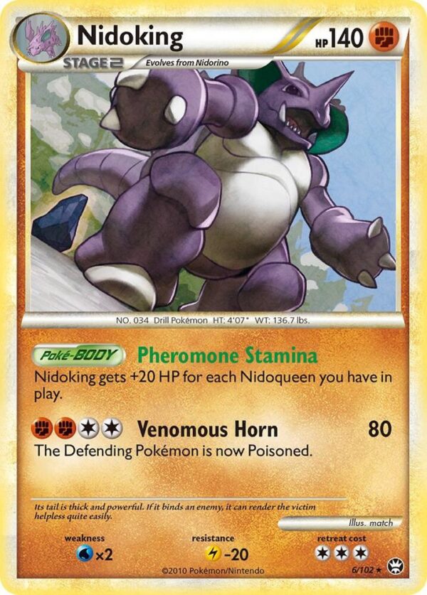 Nidoking 6/102 Holofoil Triumphant Nidoking 6/102 Holofoil Triumphant