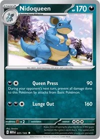 Nidoqueen | 031/165 | Reverse Holofoil | SV: Scarlet & Violet 151