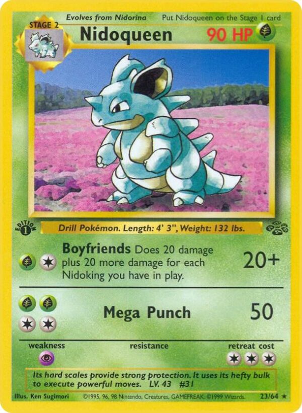 Nidoqueen (23) 23/64 Unlimited Jungle Nidoqueen (23) 23/64 Unlimited Jungle