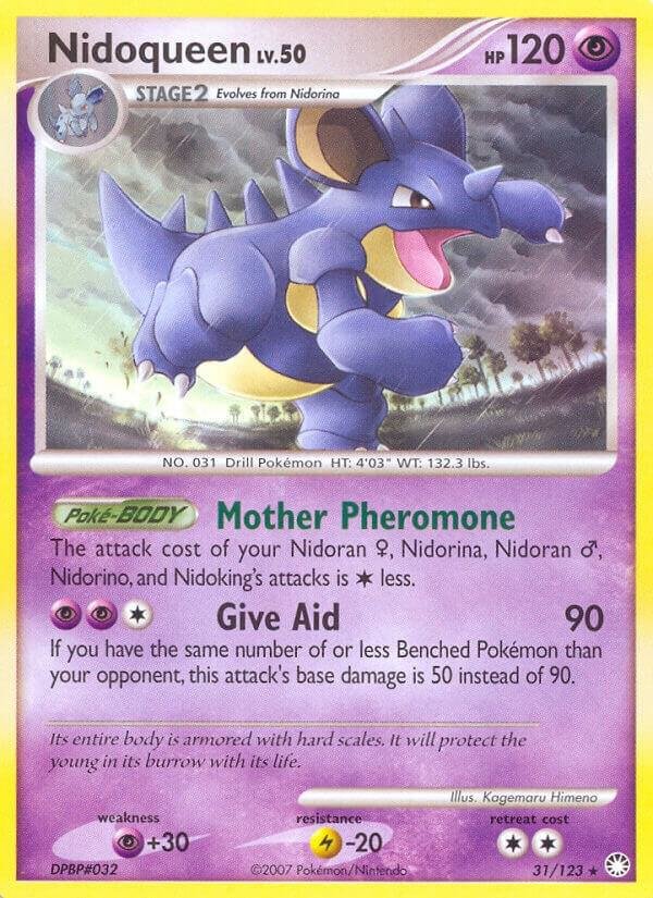 Nidoqueen 31/123 Reverse Holofoil Mysterious Treasures