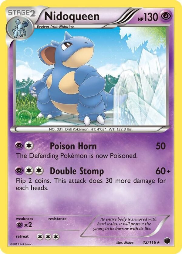 Nidoqueen 42/116 Reverse Holofoil Plasma Freeze Nidoqueen 42/116 Reverse Holofoil Plasma Freeze