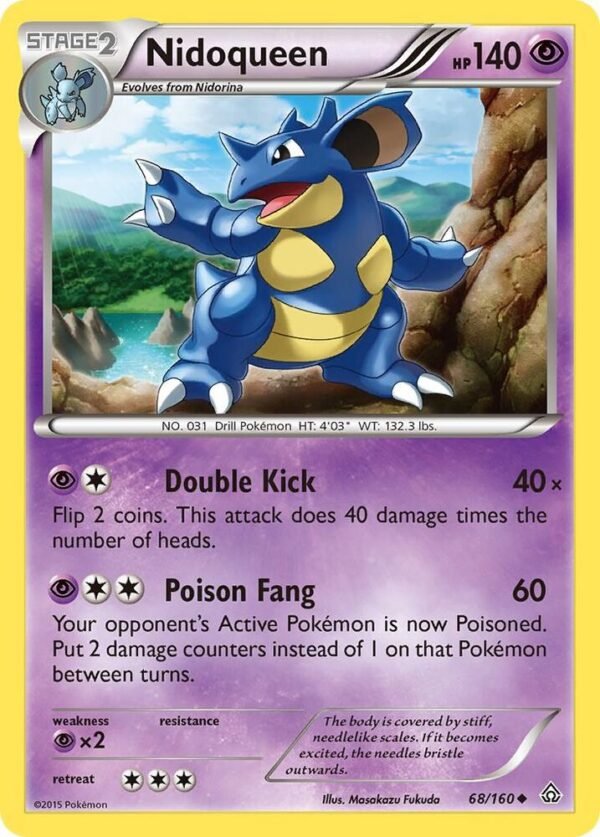 Nidoqueen 68/160 Reverse Holofoil XY – Primal Clash Nidoqueen 68/160 Reverse Holofoil XY – Primal Clash