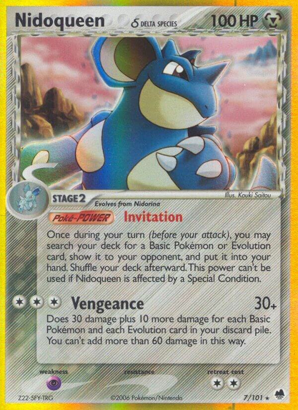 Nidoqueen (Delta Species) 7/101 Reverse Holofoil Dragon Frontiers