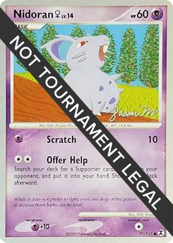 Nidoran F 2009 (Jason Martinez) 71/111 Normal World Championship Decks
