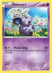 Nidoran F | 40/116 | Normal | Plasma Freeze