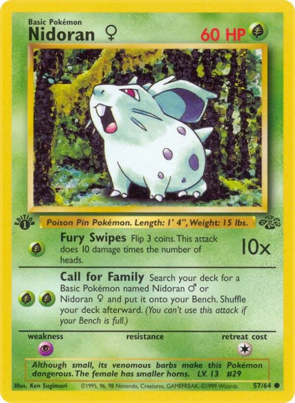 Nidoran F 57/64 Unlimited Jungle