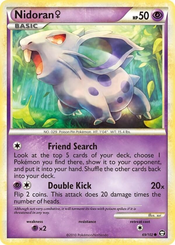 Nidoran F 69/102 Reverse Holofoil Triumphant