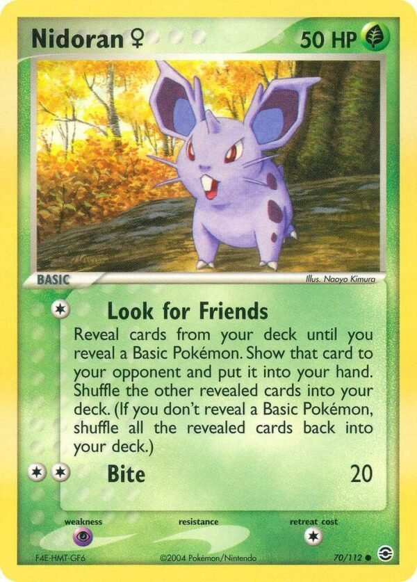 Nidoran F 70/112 Normal FireRed & LeafGreen Nidoran F 70/112 Normal FireRed & LeafGreen