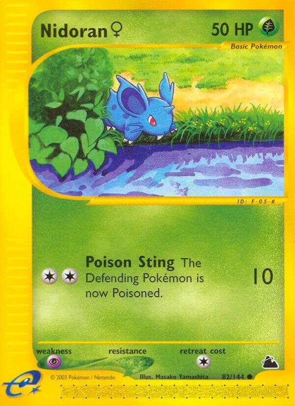 Nidoran F (82) 082/144 Reverse Holofoil Skyridge