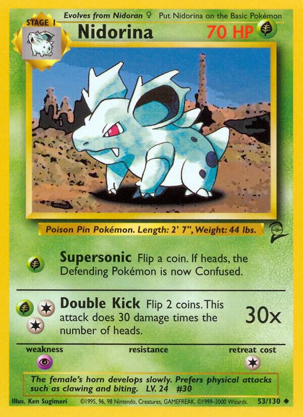 Nidorina 053/130 Normal Base Set 2