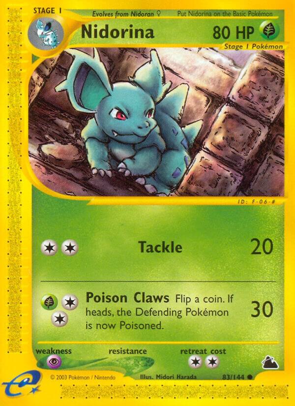 Nidorina 083/144 Reverse Holofoil Skyridge