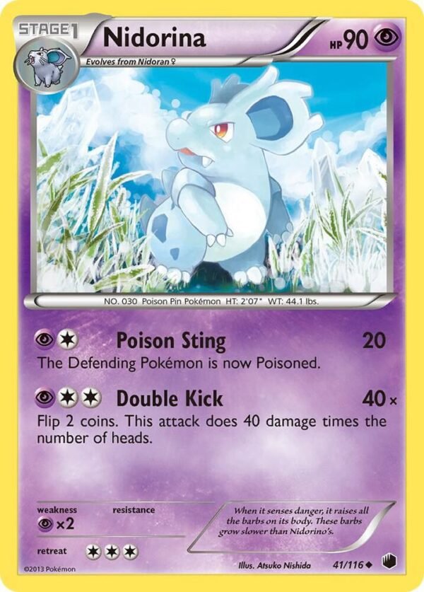 Nidorina 41/116 Reverse Holofoil Plasma Freeze Nidorina 41/116 Reverse Holofoil Plasma Freeze