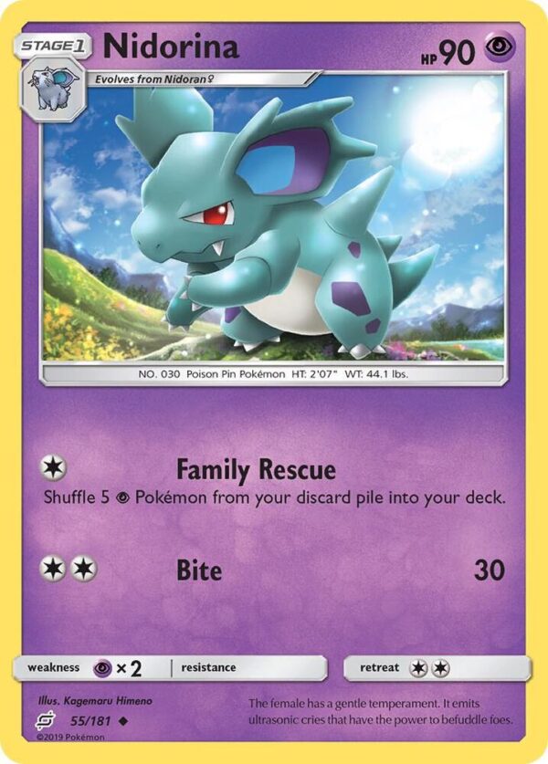 Nidorina 55/181 Normal SM – Team Up