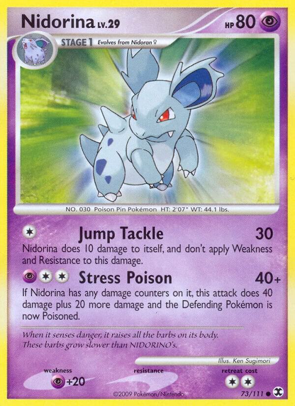 Nidorina 73/111 Reverse Holofoil Rising Rivals