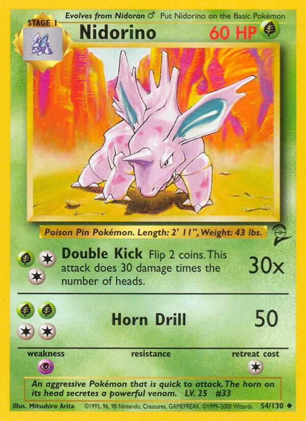 Nidorino 054/130 Normal Base Set 2