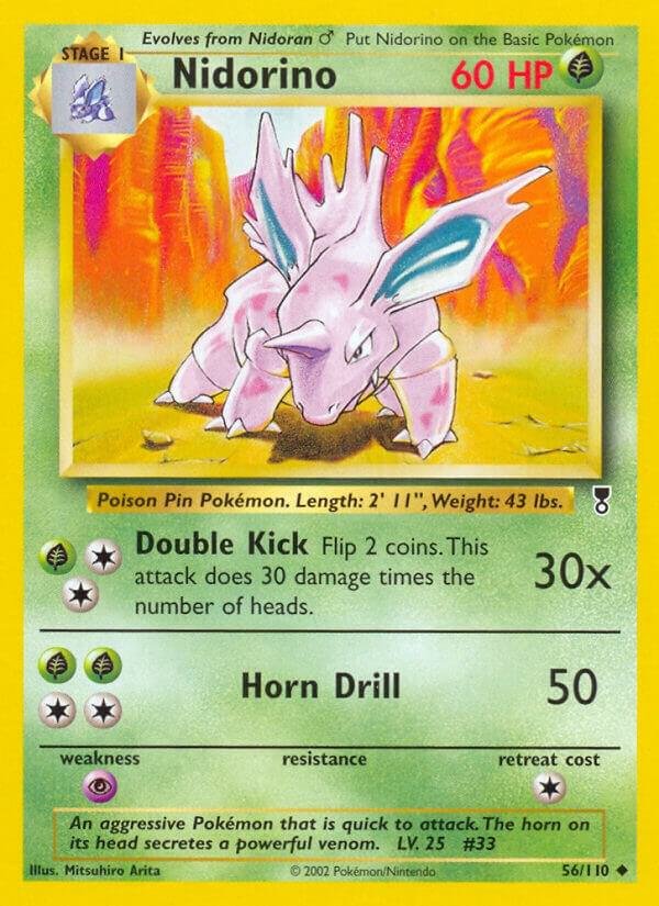 Nidorino 056/110 Reverse Holofoil Legendary Collection
