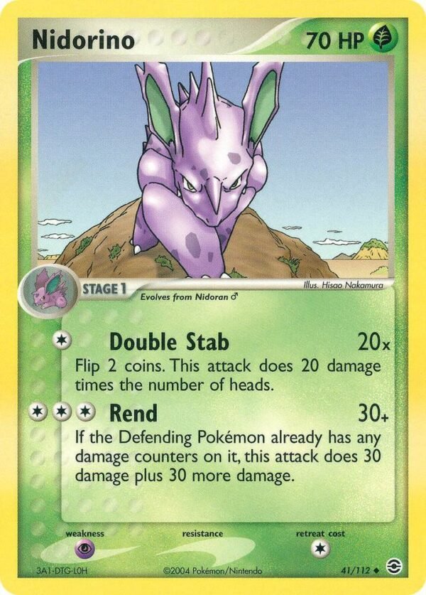 Nidorino 41/112 Normal FireRed & LeafGreen Nidorino 41/112 Normal FireRed & LeafGreen
