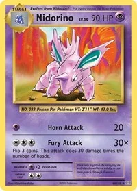 Nidorino | 44/108 | Reverse Holofoil | XY - Evolutions