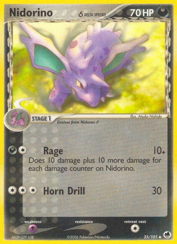 Nidorino (Delta Species) 35/101 Reverse Holofoil Dragon Frontiers Nidorino (Delta Species) 35/101 Reverse Holofoil Dragon Frontiers