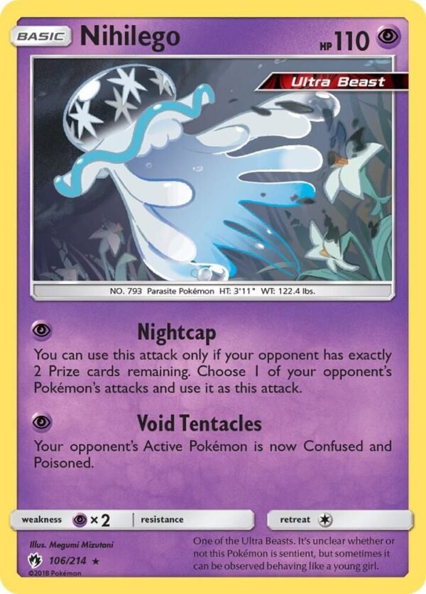 Nihilego 106/214 Reverse Holofoil SM – Lost Thunder Nihilego 106/214 Reverse Holofoil SM – Lost Thunder