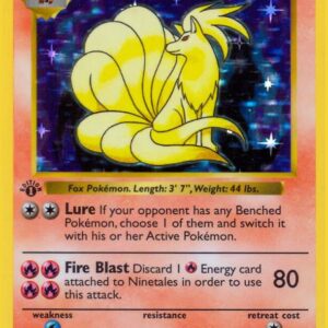 Ninetales 012/102 1st Edition Holofoil Base Set (Shadowless) Ninetales 012/102 1st Edition Holofoil Base Set (Shadowless)