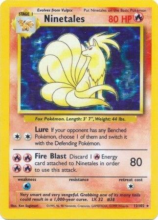 Ninetales 012/102 Holofoil Base Set