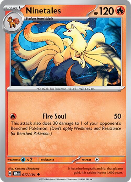 Ninetales 017/191 Normal SV08: Surging Sparks