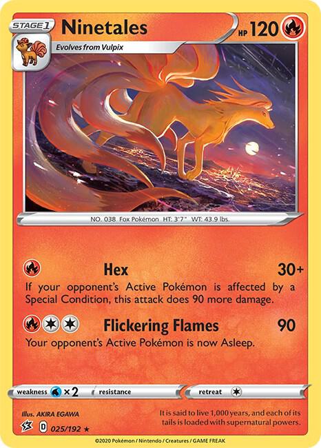 Ninetales 025/192 Reverse Holofoil SWSH02: Rebel Clash Ninetales 025/192 Reverse Holofoil SWSH02: Rebel Clash